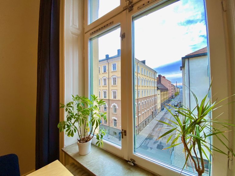 Inspirerande utsikt mot Borgmästargatan